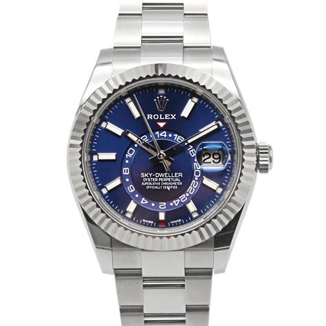 rolex stainless steel sky dweller|rolex sky dweller 42mm.